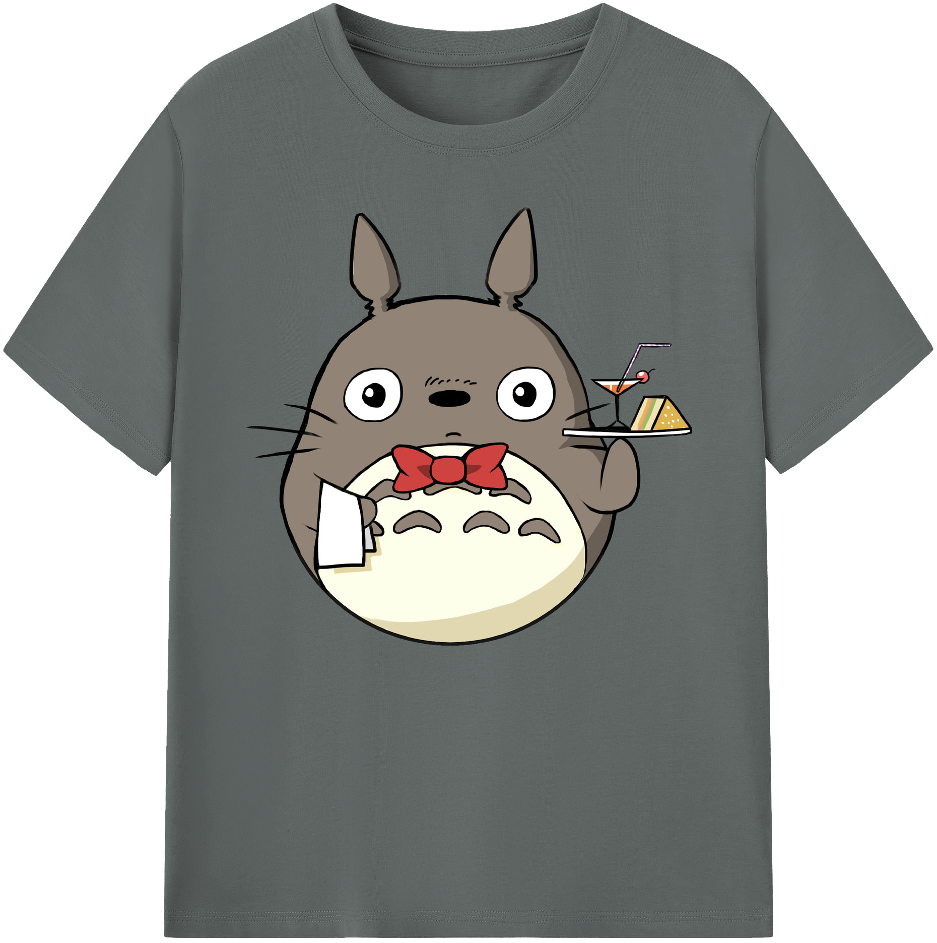 （画像用） となりのトトロ 草壁メイ 草壁サツキ My Neighbor Totoro Satsuki Kusakabe Mei Kusakabe 綿100％ メンズ半袖Tシャツ｜肌触りやわらか＆通気性